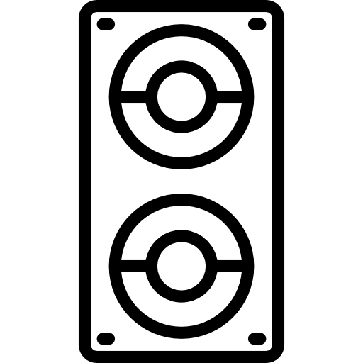 altoparlanti srip Lineal icona