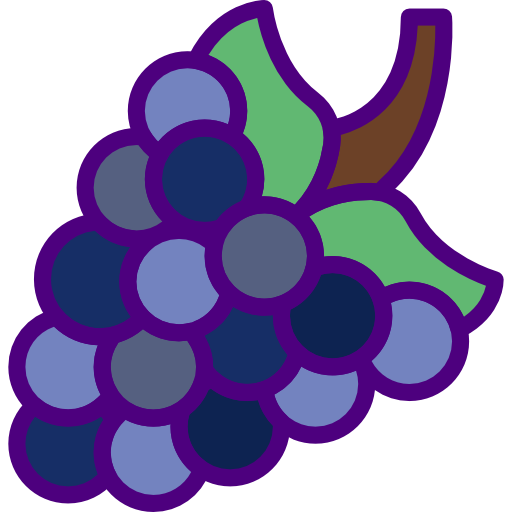 Grape prettycons Lineal Color icon