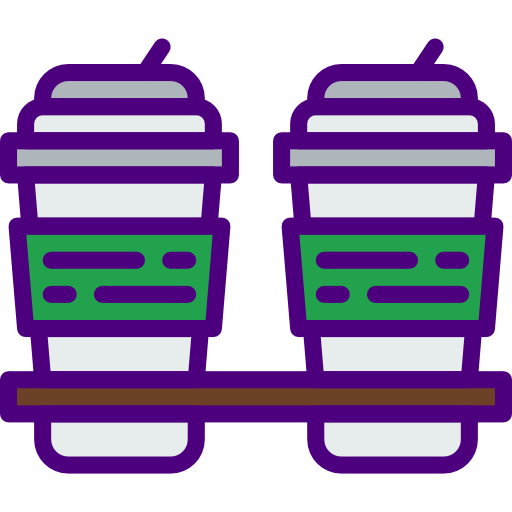 Coffee cup prettycons Lineal Color icon