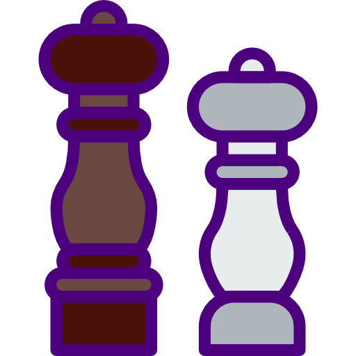 Salt and pepper prettycons Lineal Color icon