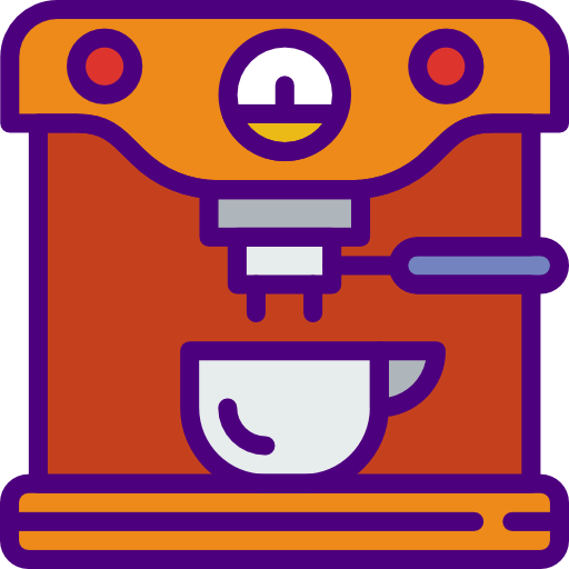 Coffee machine prettycons Lineal Color icon