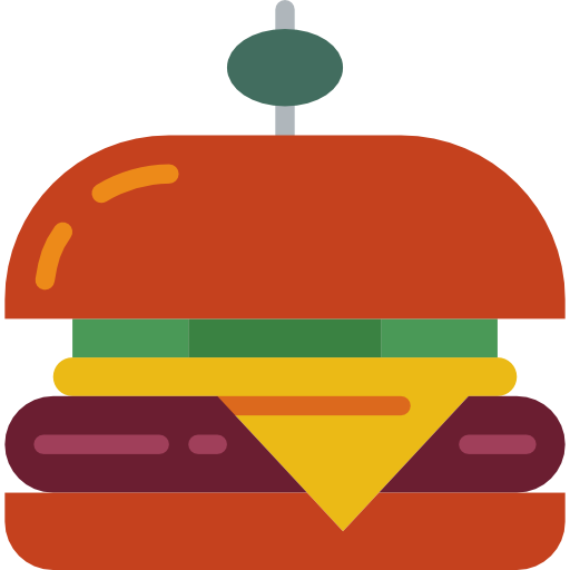 hamburger prettycons Flat Icône