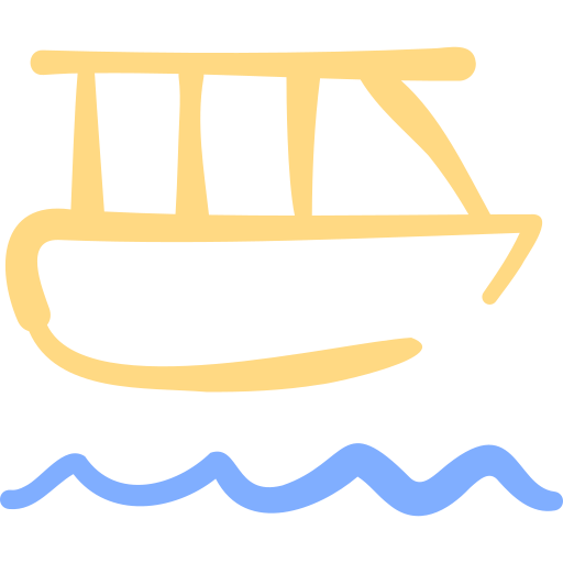 水上タクシー Basic Hand Drawn Color icon