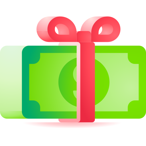 Gift 3D Toy Gradient icon