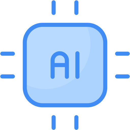 人工知能 Generic Blue icon