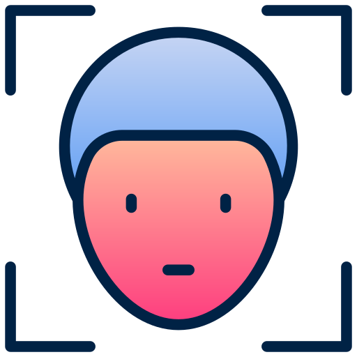 Face id Generic Lineal Color Gradient icon