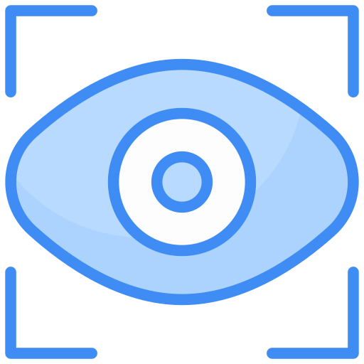 Сканирование глаз Generic Blue иконка