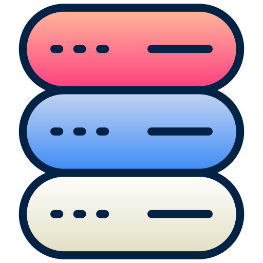 Server Generic Lineal Color Gradient icon