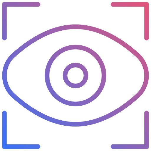 scansione dell'occhio Generic Gradient icona