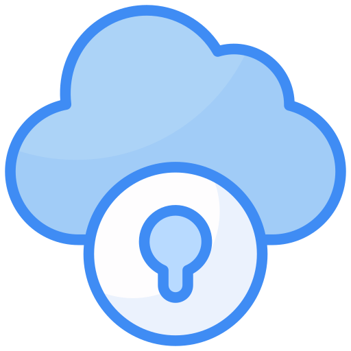 bloqueo de nube Generic Blue icono