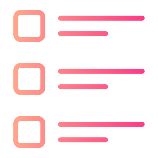 リスト Generic Gradient icon
