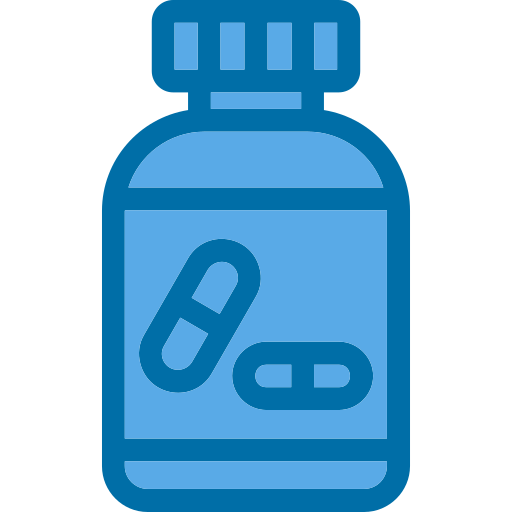bouteille de pilules Generic Blue Icône