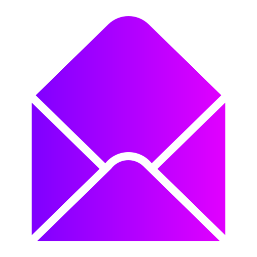 Open envelope Generic Flat Gradient icon