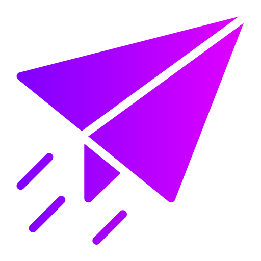 Paper plane Generic Flat Gradient icon
