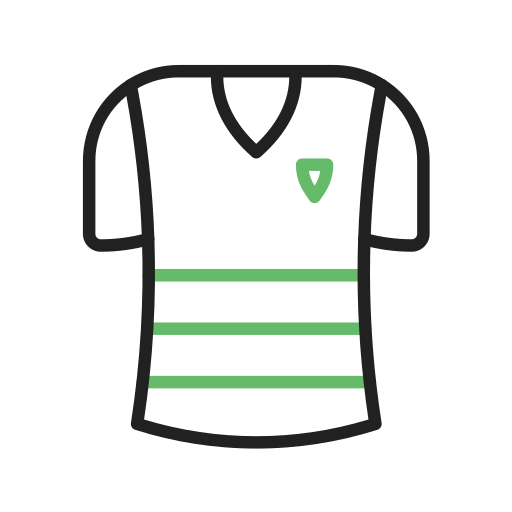 Football shirt Generic Outline Color icon
