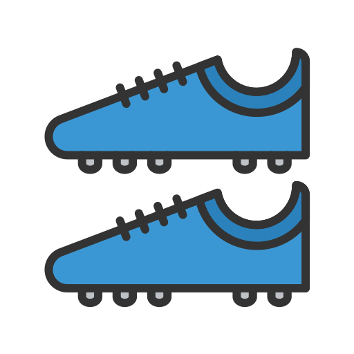 tacos de futbol Generic Outline Color icono