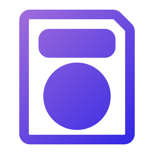 保存 Generic Flat Gradient icon