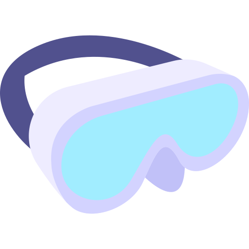 occhiali da nuoto Generic Flat icona