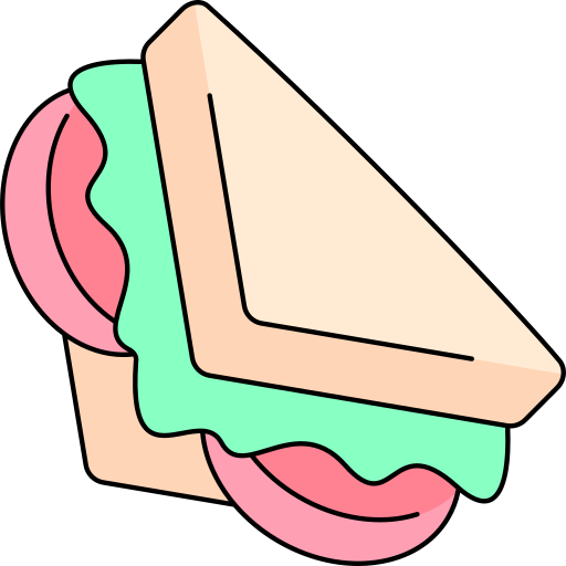 sandwich Generic Thin Outline Color icona
