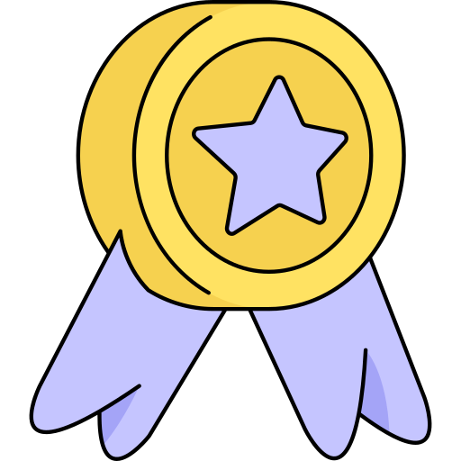 メダル Generic Thin Outline Color icon