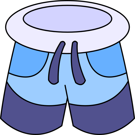 pantalones cortos Generic Thin Outline Color icono