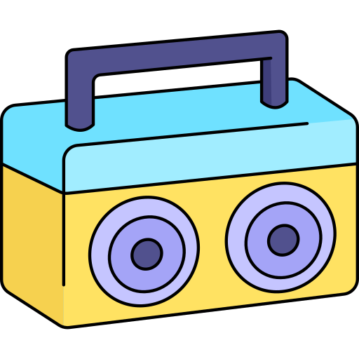 boombox Generic Thin Outline Color icon