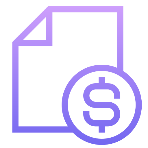 Financial report Generic Gradient icon