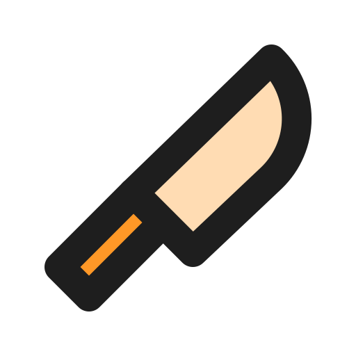 cuchillo Generic Outline Color icono