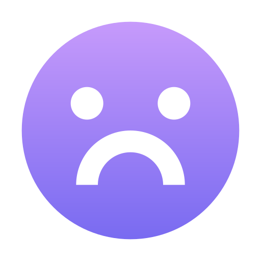 Unhappy Generic Flat Gradient icon
