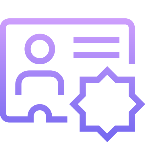 Identity card Generic Gradient icon