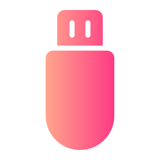 usb Generic Flat Gradient icona