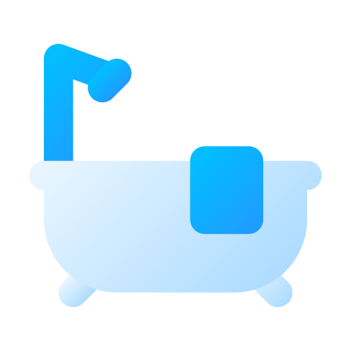 tina de baño Generic Flat Gradient icono