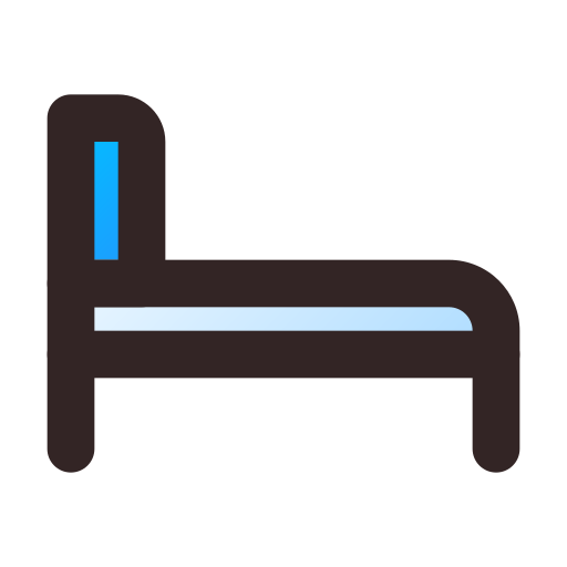łóżko Generic Lineal Color Gradient ikona