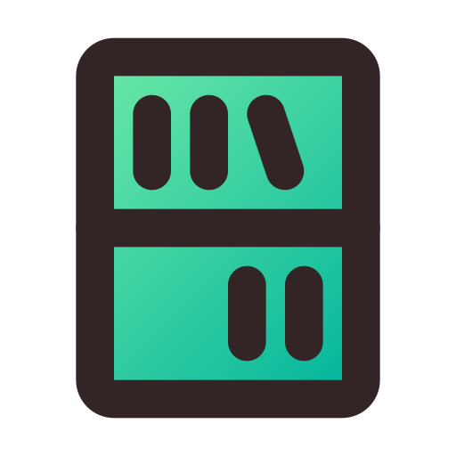 Book shelf Generic Lineal Color Gradient icon