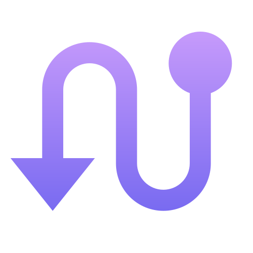 ruta Generic Flat Gradient icono