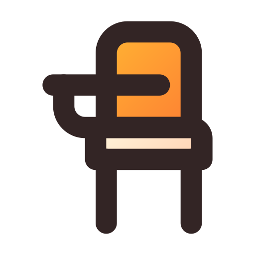 stoel Generic Lineal Color Gradient icoon