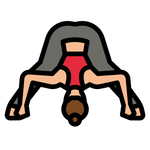pose de ioga Generic Outline Color Ícone