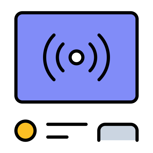 스트리밍 Generic Outline Color icon