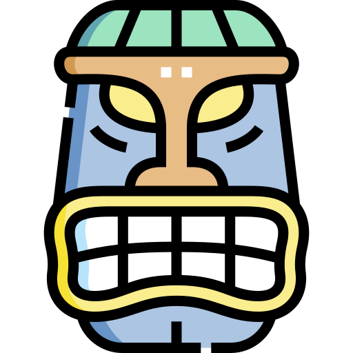 tiki Detailed Straight Lineal color icon