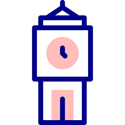 시계 Detailed Mixed Lineal color icon
