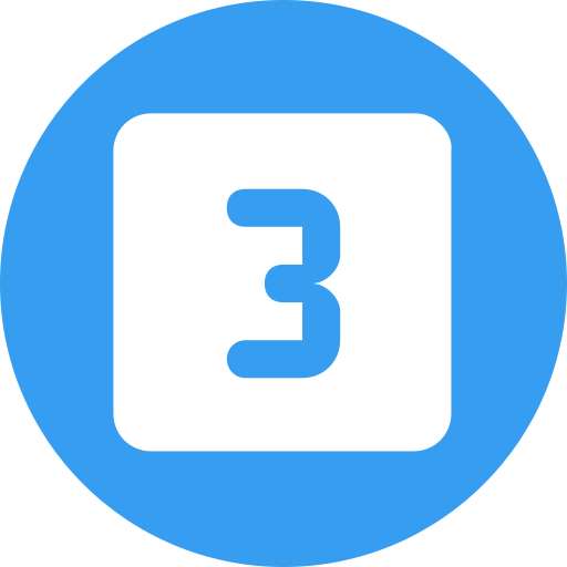 番号 3 Generic Flat icon