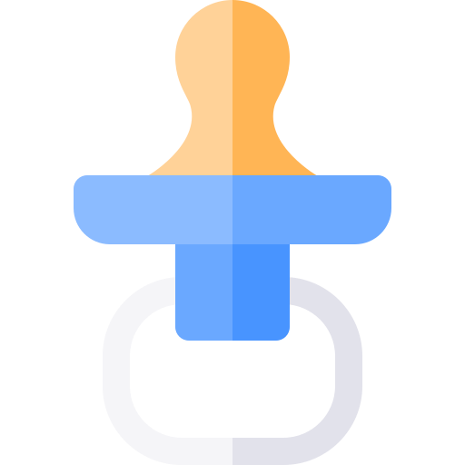 Pacifier Basic Rounded Flat icon