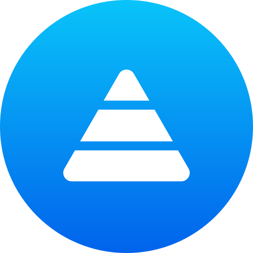 piramide Generic Flat Gradient icoon