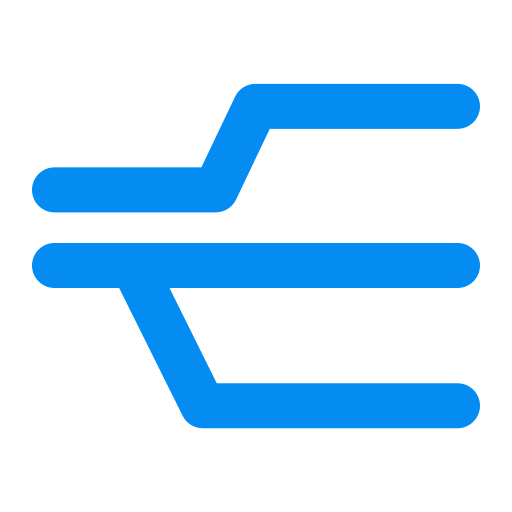 grafico a linee Generic Flat icona