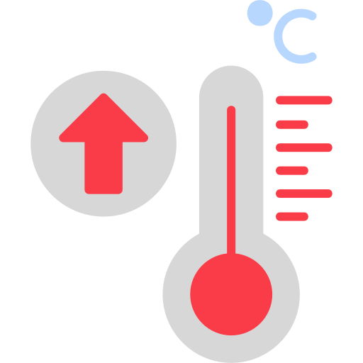 High temperature Generic Flat icon