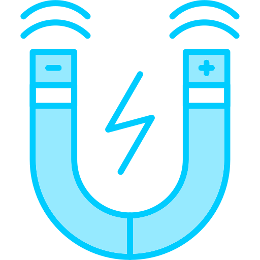 Magnetic field Generic Blue icon