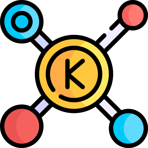 칼륨 Kawaii Lineal color icon