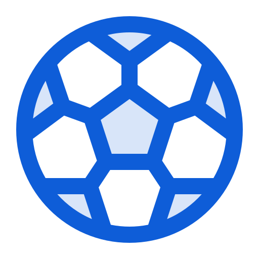 ballon de football Generic Blue Icône