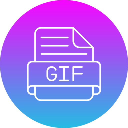 gif Generic Flat Gradient icon