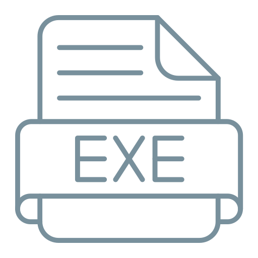 exe Generic Simple Colors icon